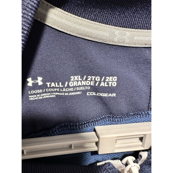 Under Armour Lightweight Full Zip Up Cold Gear Loose XXLT Jacket Blue NWT - Picture 12 of 15